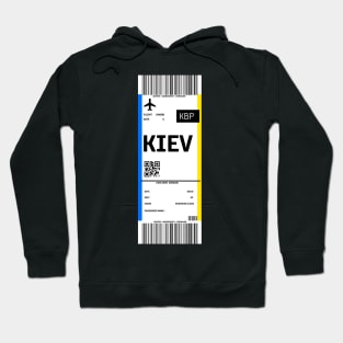 Boarding pass for Kyiv Hoodie